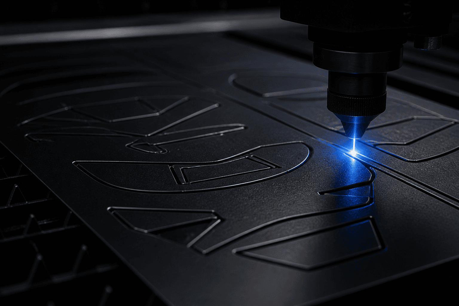 Precision laser cutting an automotive adhesive sheet